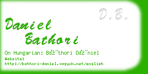 daniel bathori business card